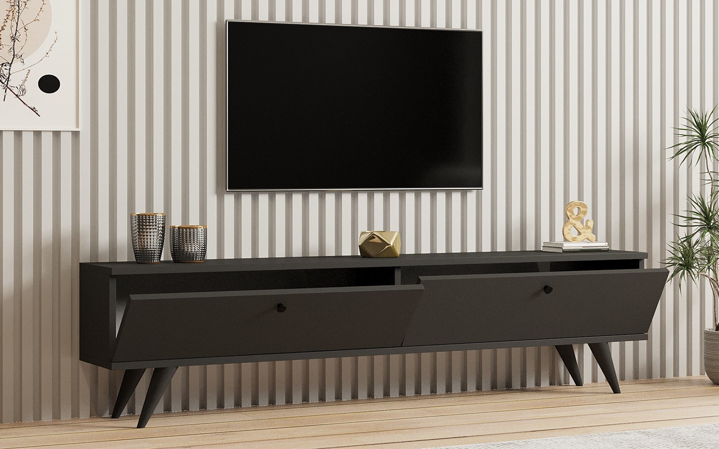 Modul TV Paris, antracit  3